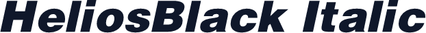 HeliosBlack Italic