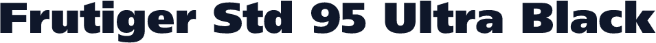 Frutiger Std 95 Ultra Black