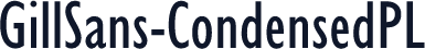 GillSans-CondensedPL