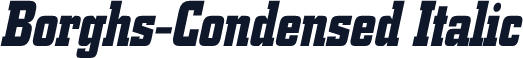 Borghs-Condensed Italic