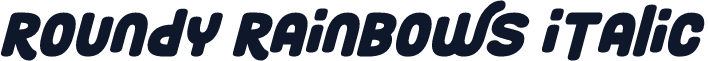 Roundy Rainbows Italic