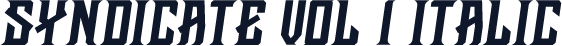 Syndicate vol 1 Italic