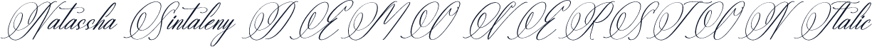 Natassha Sintaleny DEMO VERSION Italic