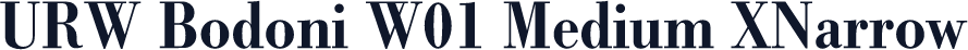URW Bodoni W01 Medium XNarrow
