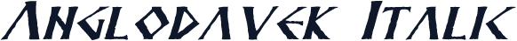 Anglodavek Italic