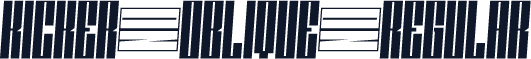 Kicker-Oblique-Regular