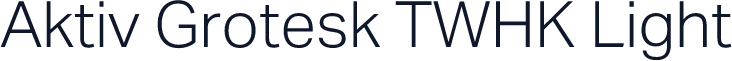 Aktiv Grotesk TWHK Light