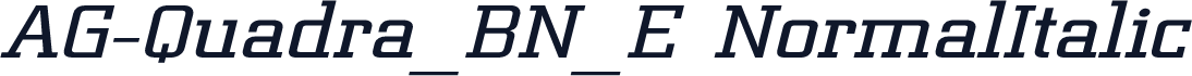 AG-Quadra_BN_E NormalItalic