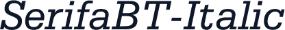 SerifaBT-Italic