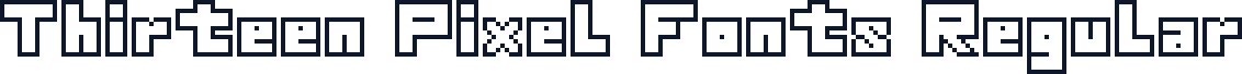 Thirteen Pixel Fonts Regular