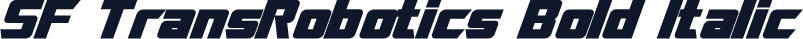 SF TransRobotics Bold Italic