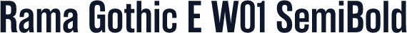 Rama Gothic E W01 SemiBold