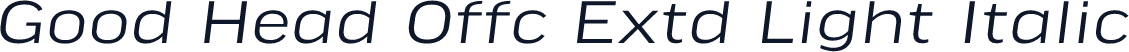 Good Head Offc Extd Light Italic