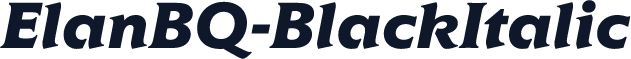 ElanBQ-BlackItalic