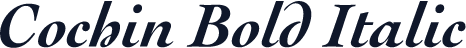 Cochin Bold Italic