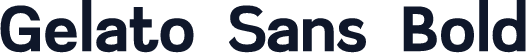 Gelato Sans Bold