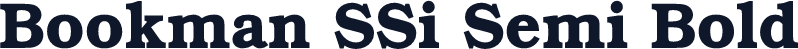 Bookman SSi Semi Bold