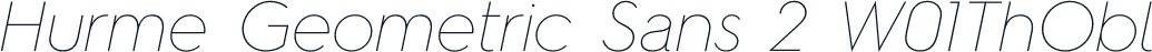Hurme Geometric Sans 2 W01ThObl