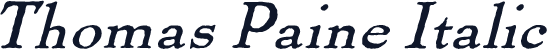Thomas Paine Italic