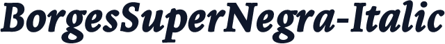 BorgesSuperNegra-Italic