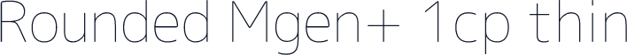Rounded Mgen+ 1cp thin