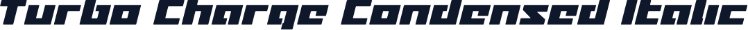 Turbo Charge Condensed Italic