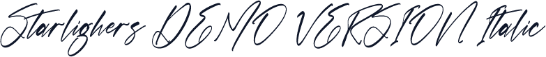 Starlighers DEMO VERSION Italic
