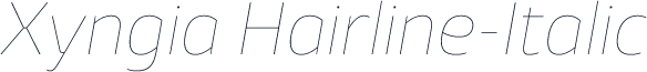 Xyngia Hairline-Italic