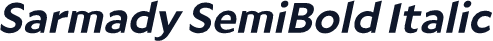 Sarmady SemiBold Italic