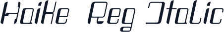 Haike  Reg Italic