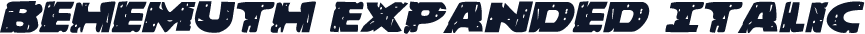Behemuth Expanded Italic