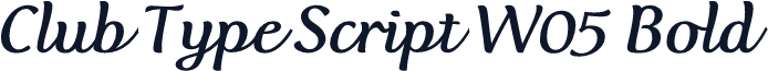 Club Type Script W05 Bold