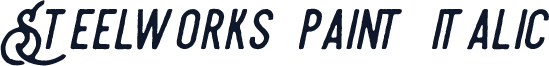 Steelworks paint italic