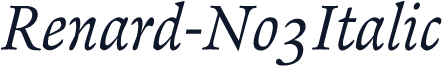 Renard-No3Italic