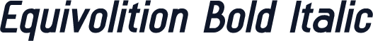 Equivolition Bold Italic