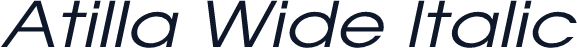 Atilla Wide Italic