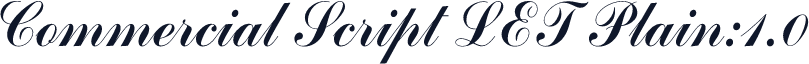 Commercial Script LET Plain:1.0