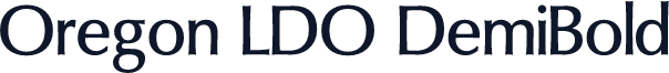 Oregon LDO DemiBold