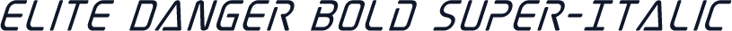 Elite Danger Bold Super-Italic