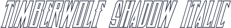 Timberwolf Shadow Italic