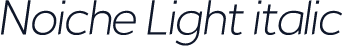 Noiche Light italic