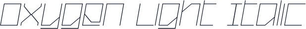 Oxygen Light Italic