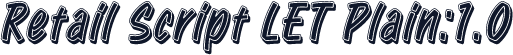 Retail Script LET Plain:1.0