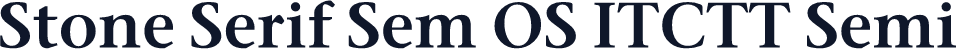 Stone Serif Sem OS ITCTT Semi