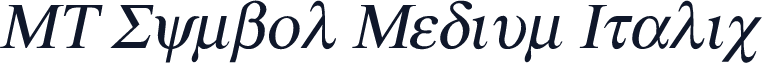 MT Symbol Medium Italic