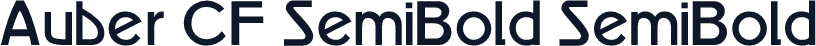 Auber CF SemiBold SemiBold