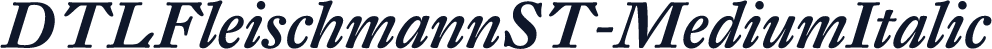 DTLFleischmannST-MediumItalic