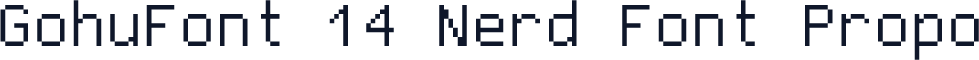 GohuFont 14 Nerd Font Propo