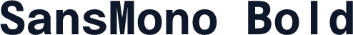 SansMono Bold