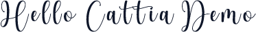 Hello Cattia Demo